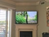 Large 70 Smart TV in living room