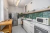 Just off of the kitchen, the Scandinavian inspired galley kitchen offers stainless steel appliances and is outfitted with everything you need