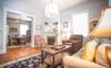 The living room opens up to the dining area.