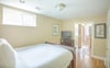 View of the second bedroom looking into the bath.