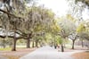 Forsyth Park is just a block North