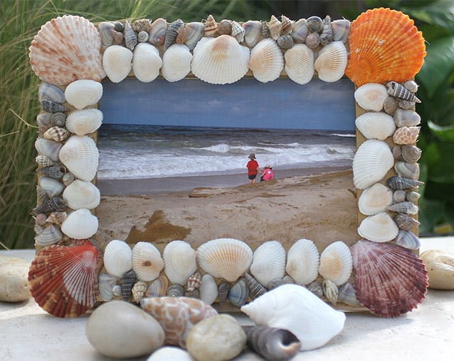 Seashell Frame Vacation Photos