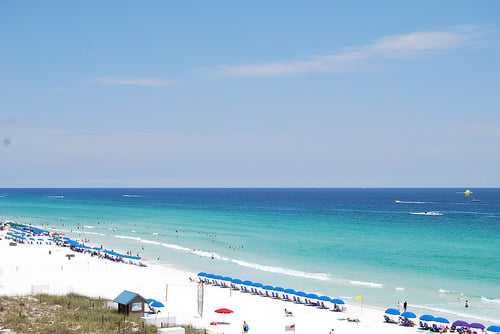 Stephen Kubiaks View from his room at Jade East Condos in Destin