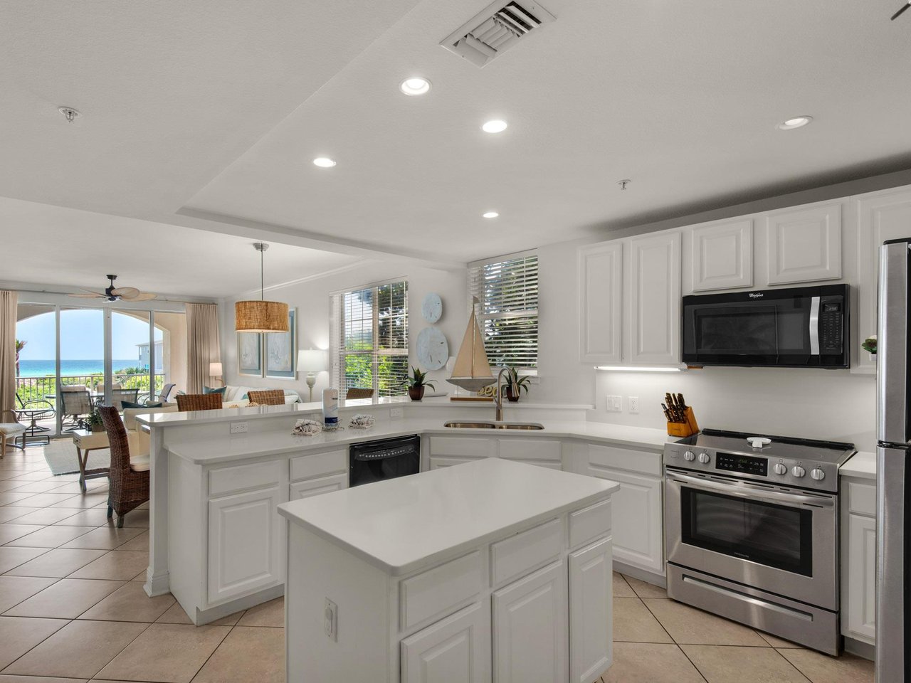 Enjoy cooking with a view