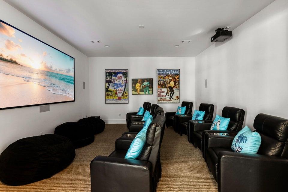 Private Theater Room on 1st Floor with Seating for 8