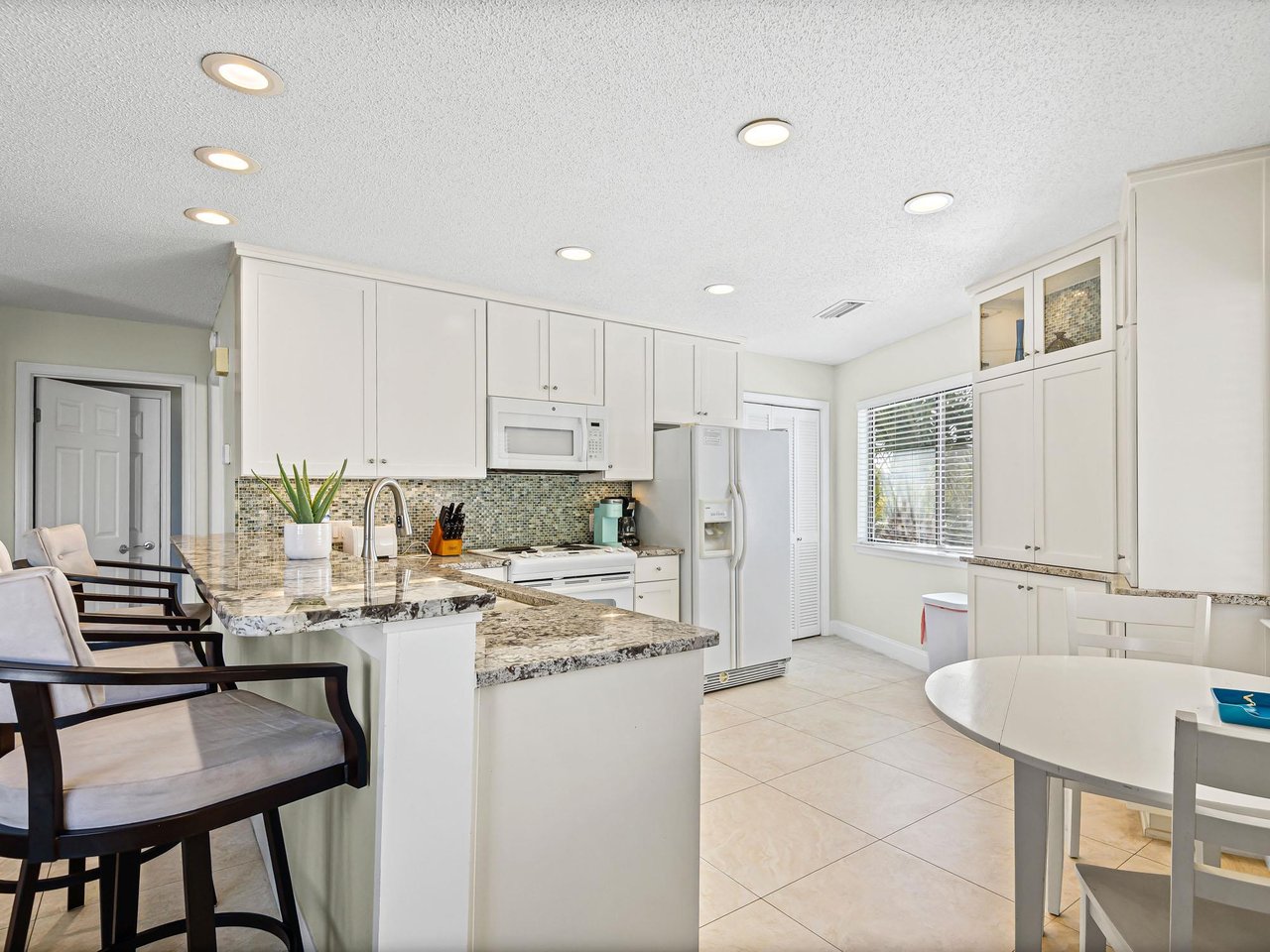 Dining and kitchen area