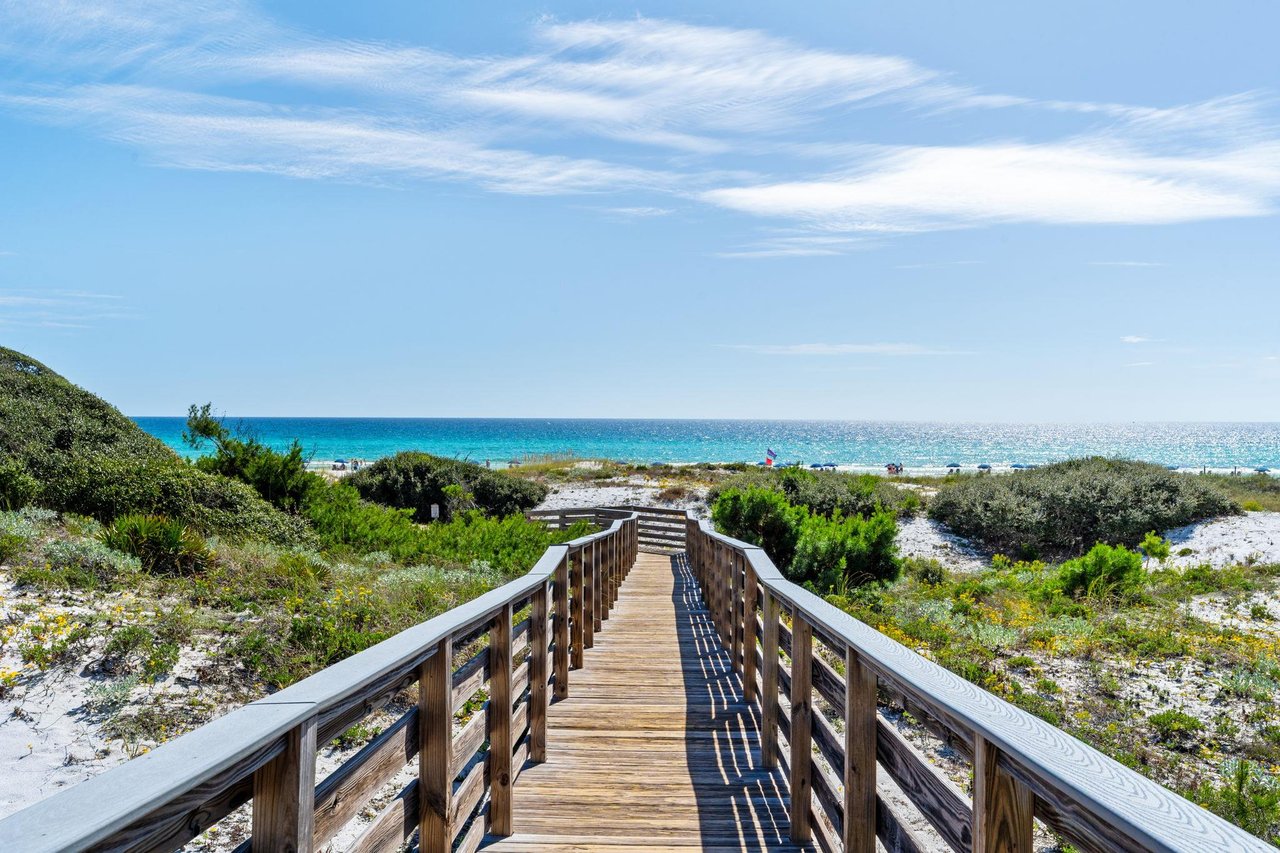 a wooden bridge over a body of water