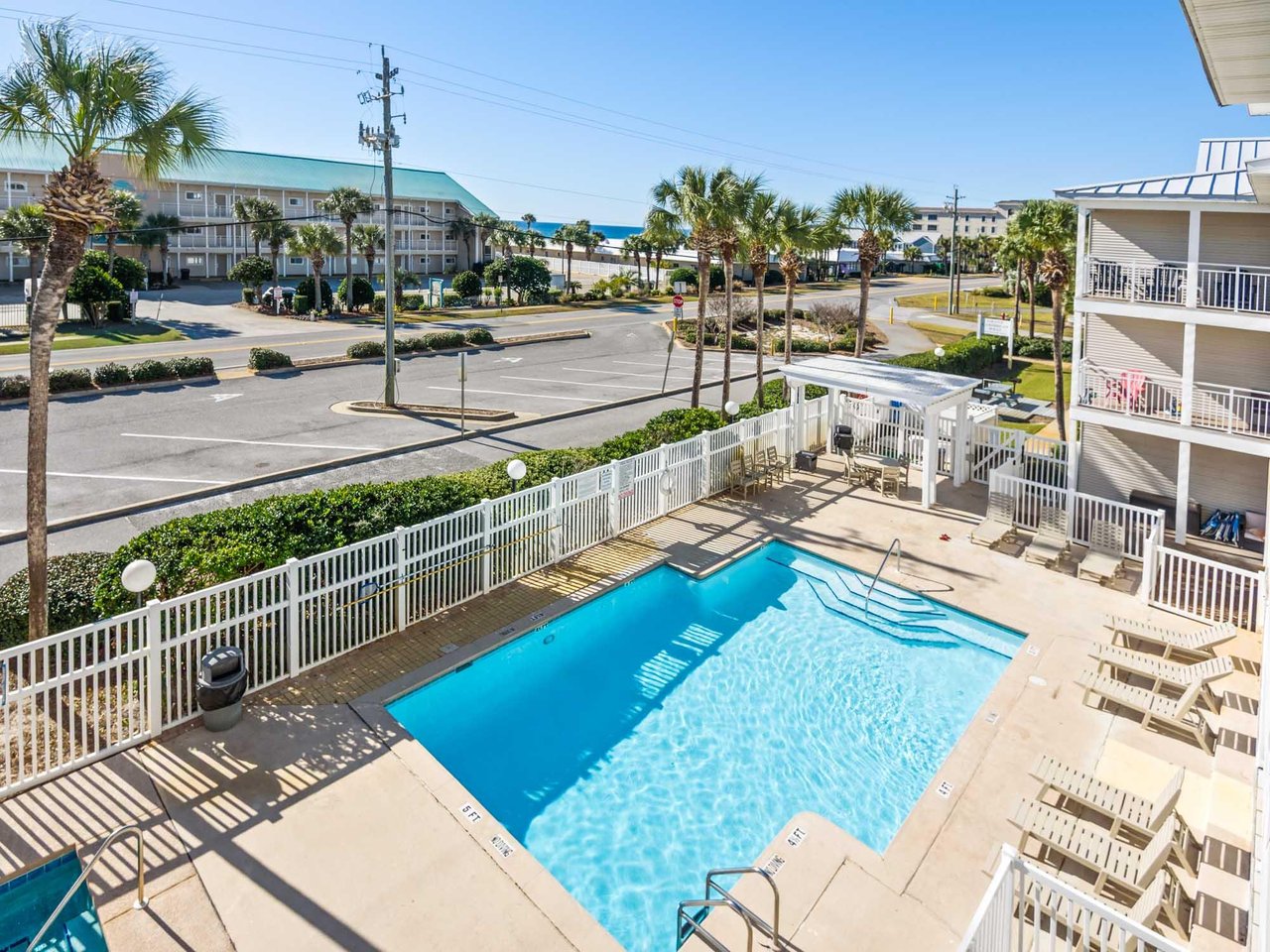 View of Pool and Gulf from Private Balcony