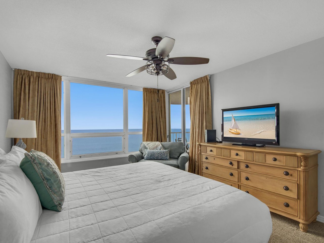 Bedroom 1 with Gulf View