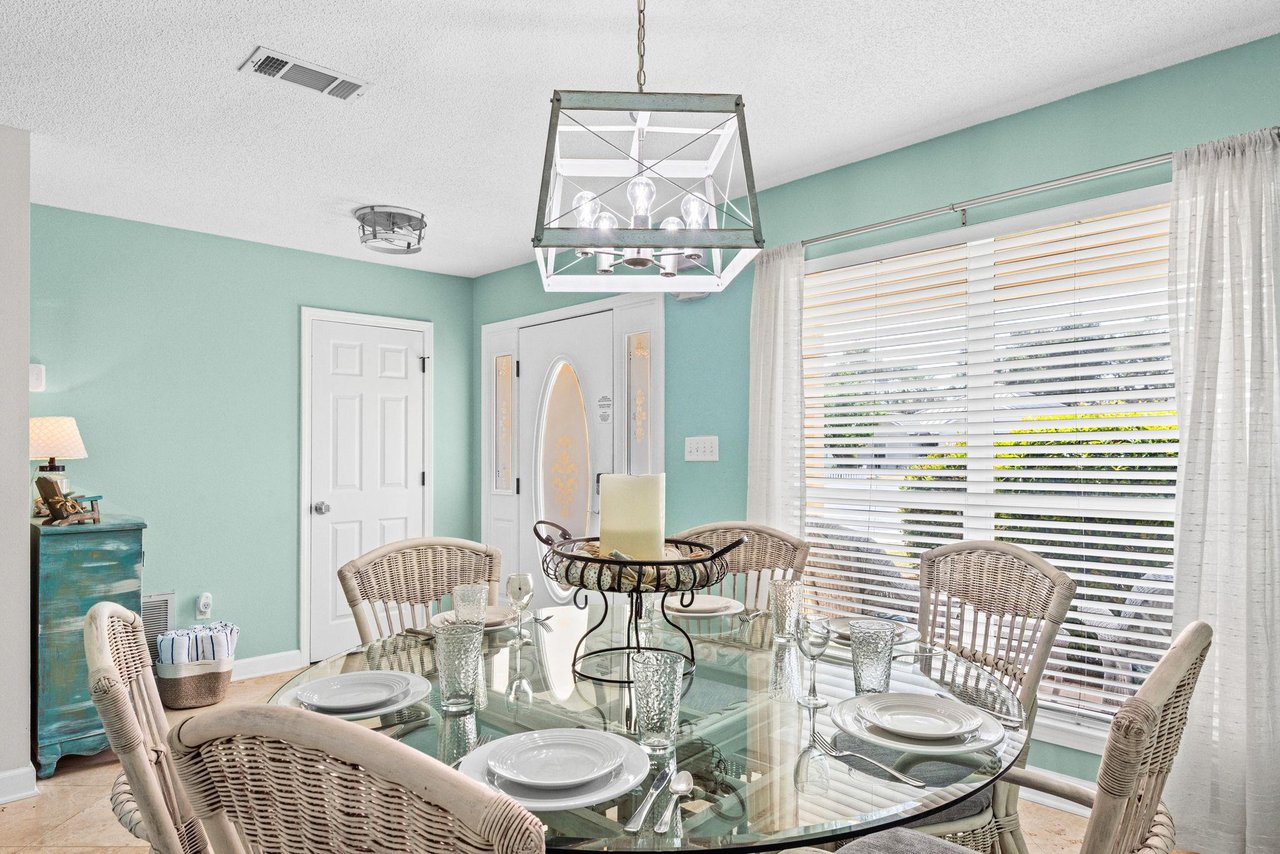 Dining area, perfect place for meals or family game time.