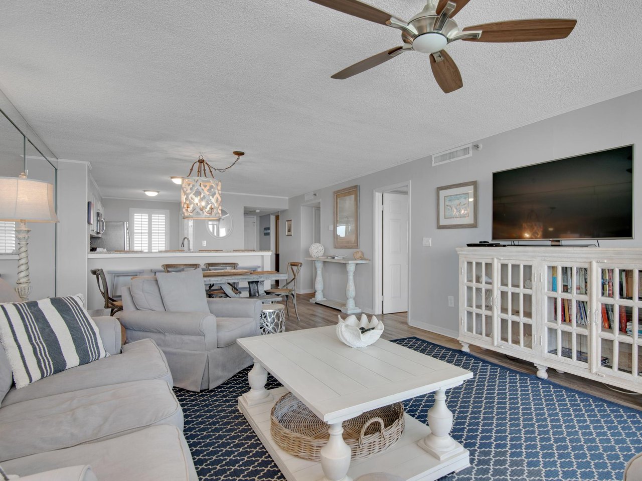 Living Area with Flat Screen TV