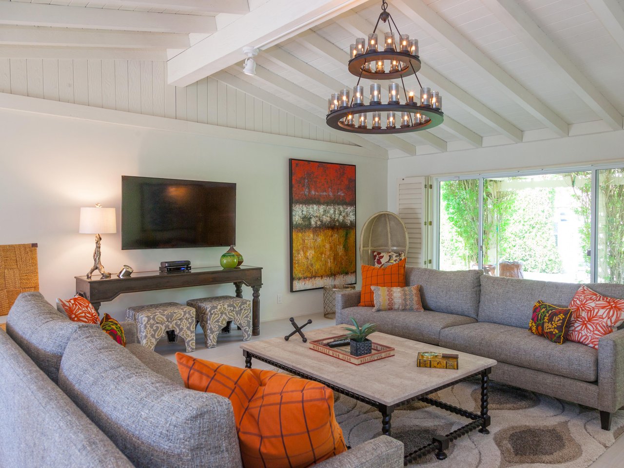 Flat screen TVs for relaxing movie nights