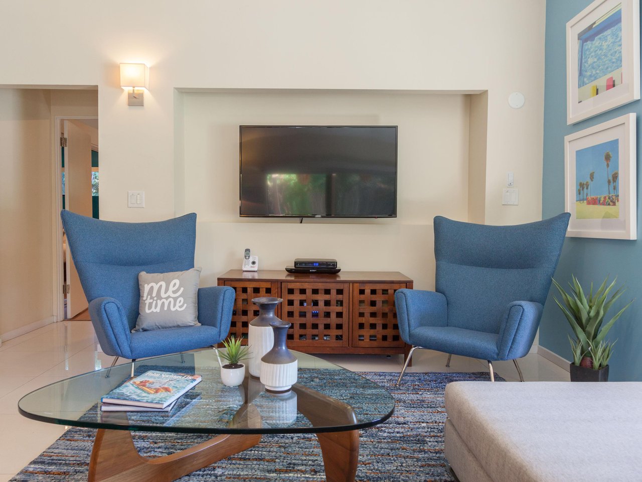 Flat screen TVs for relaxing movie nights