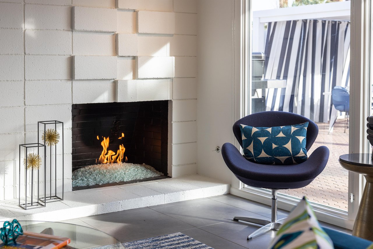 Relax in front of the fire