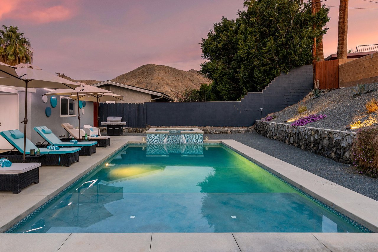 Swim beneath the setting sun