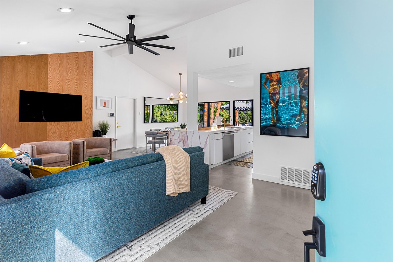 Open concept floor plan