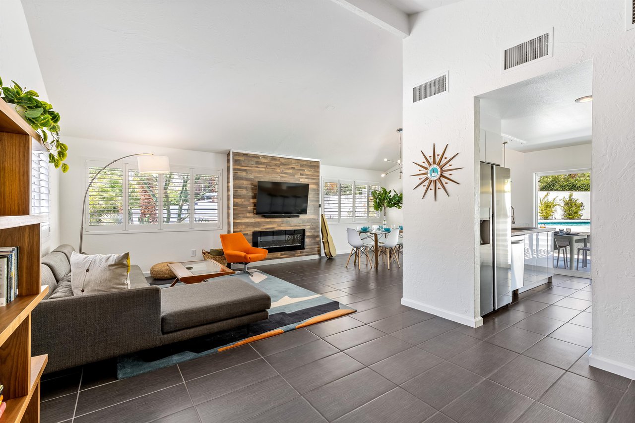 Relax in the comfortable living room