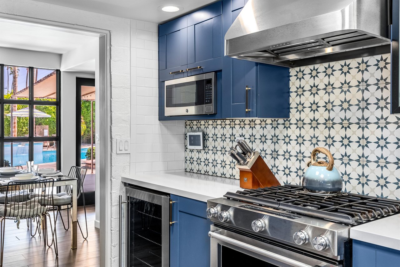 Beautiful blue cabinetry