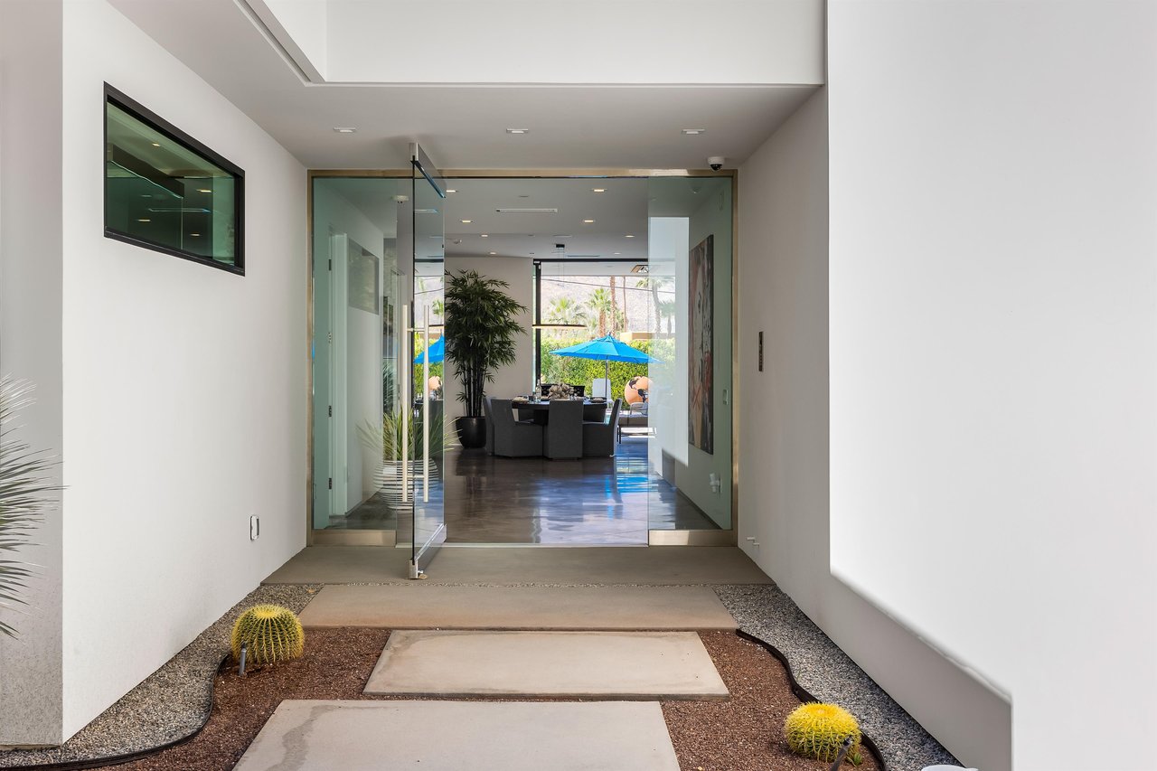 Luxurious large glass door