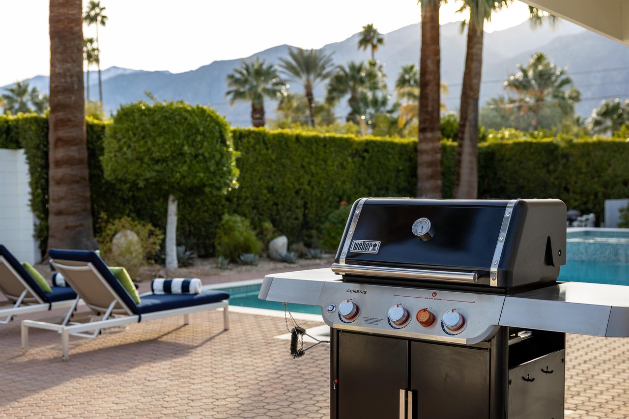 BBQ and stunning mountain views