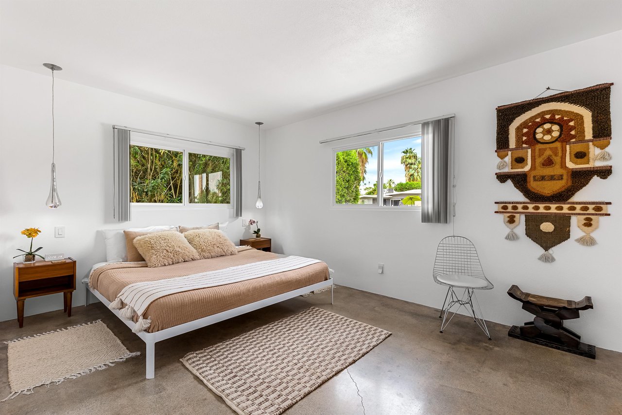 Spacious guest bedroom