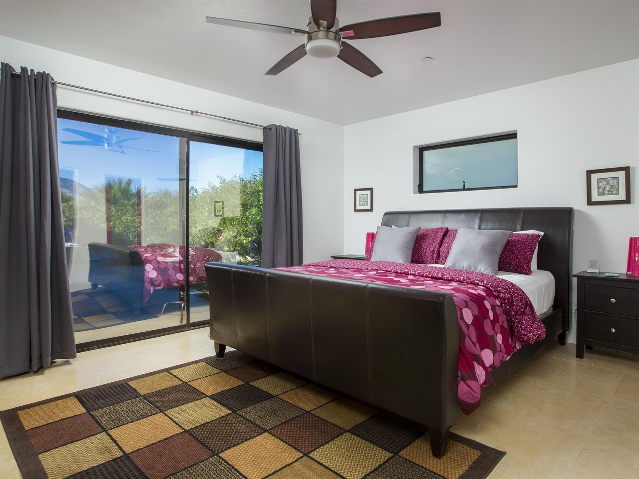 Pops of color in the bedrooms