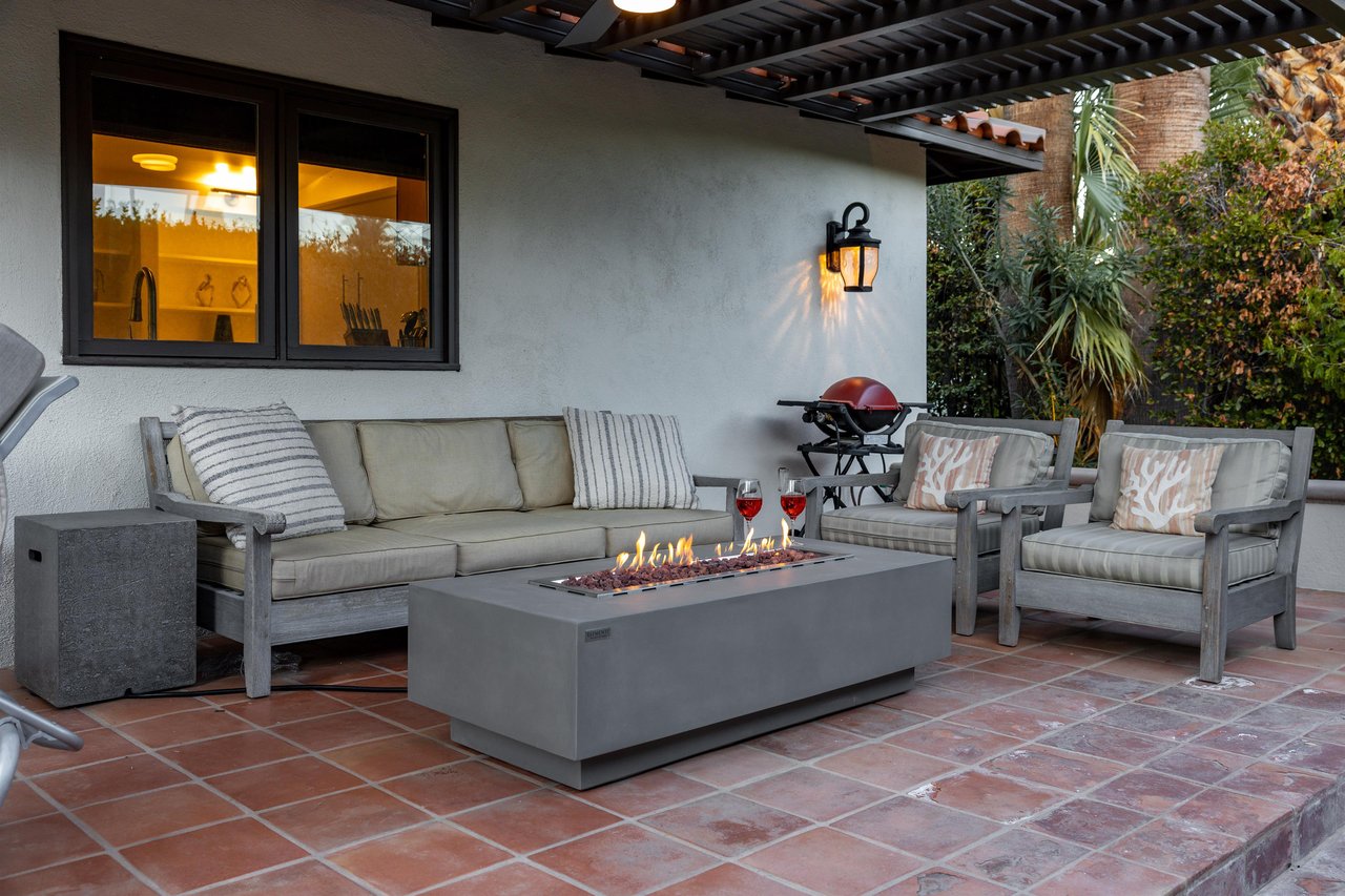 Catch up with friends around the fire