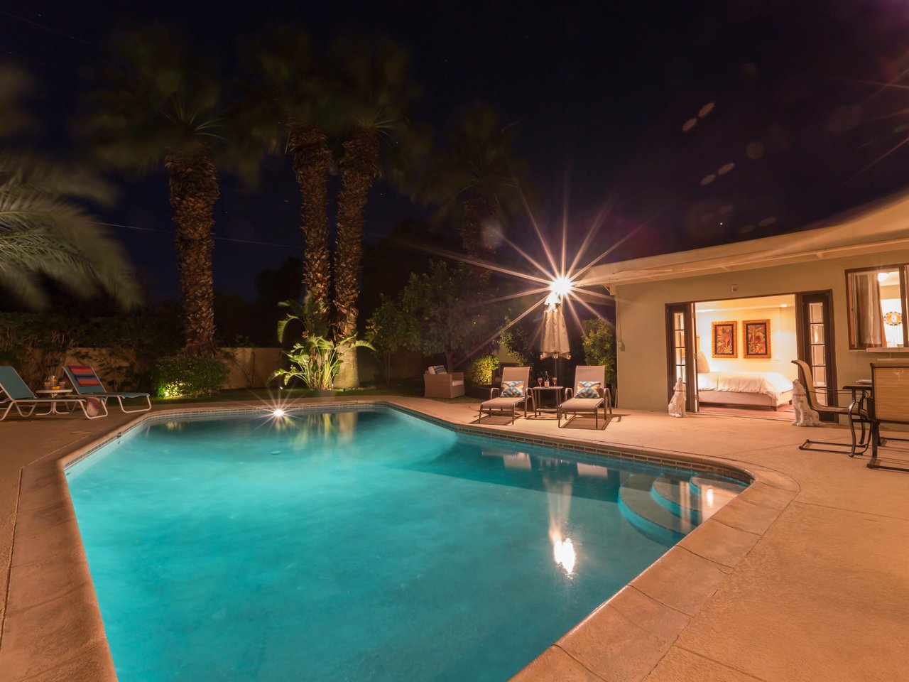 Enjoy a swim under the stars