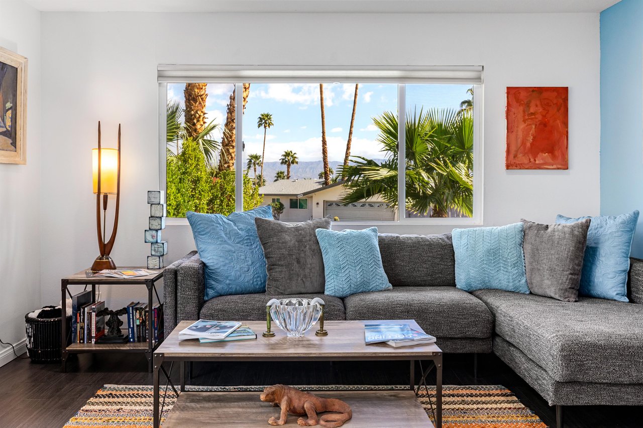 Relaxing living room with great views