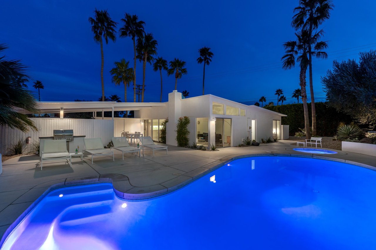 Palm tree silhouettes