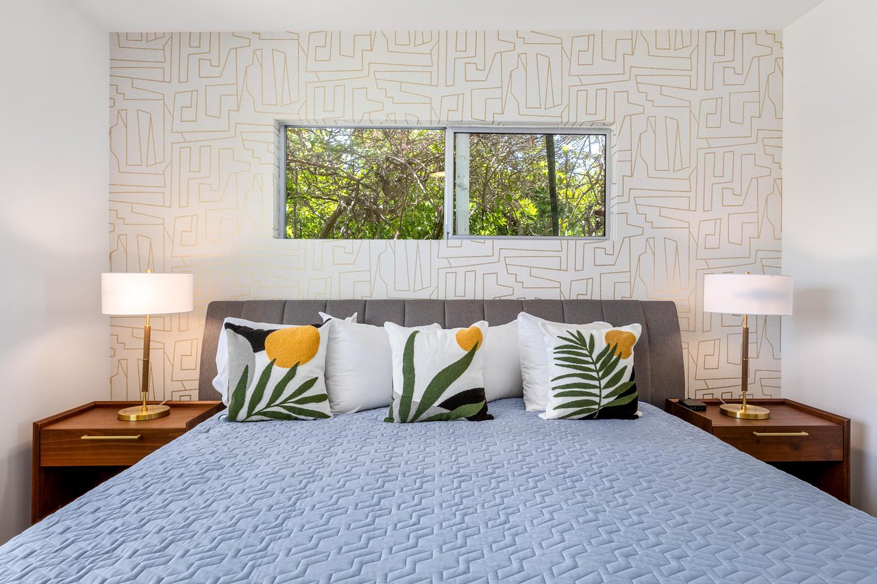 Peaceful guest bedroom