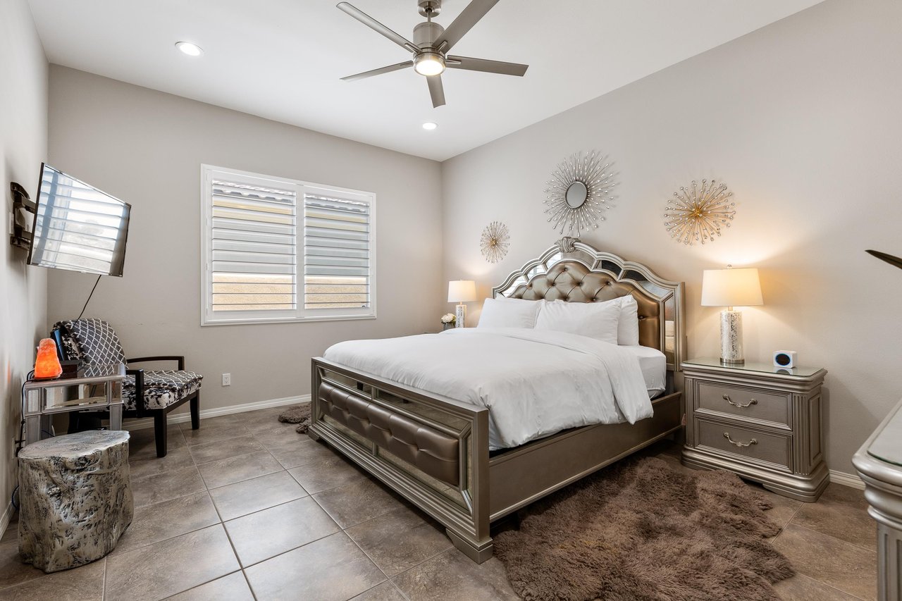 Luxurious primary bedroom