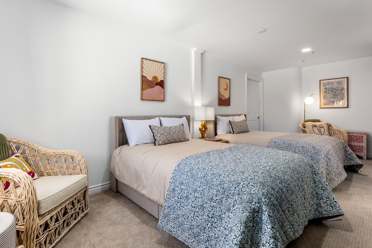Peaceful guest bedroom