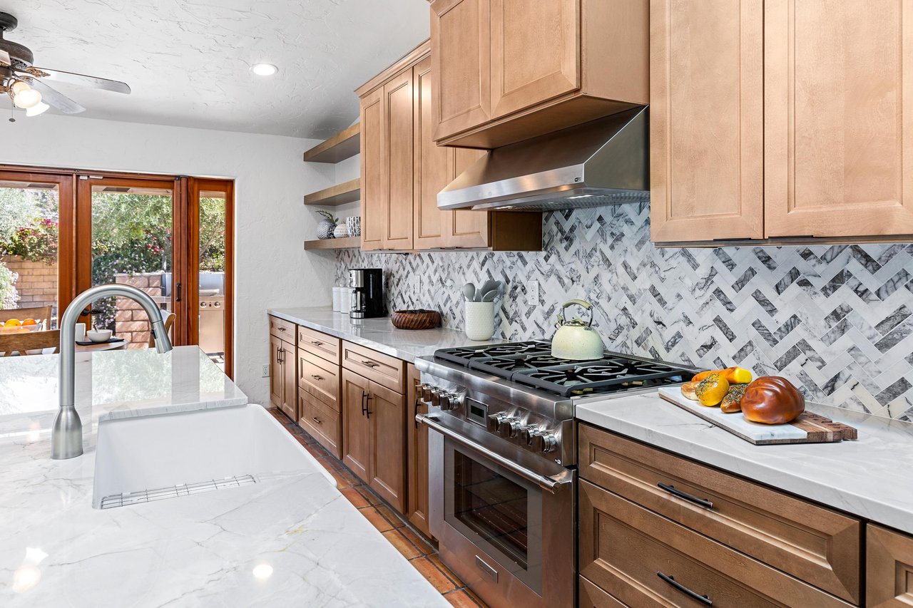 Wellstocked and recently upgraded kitchen