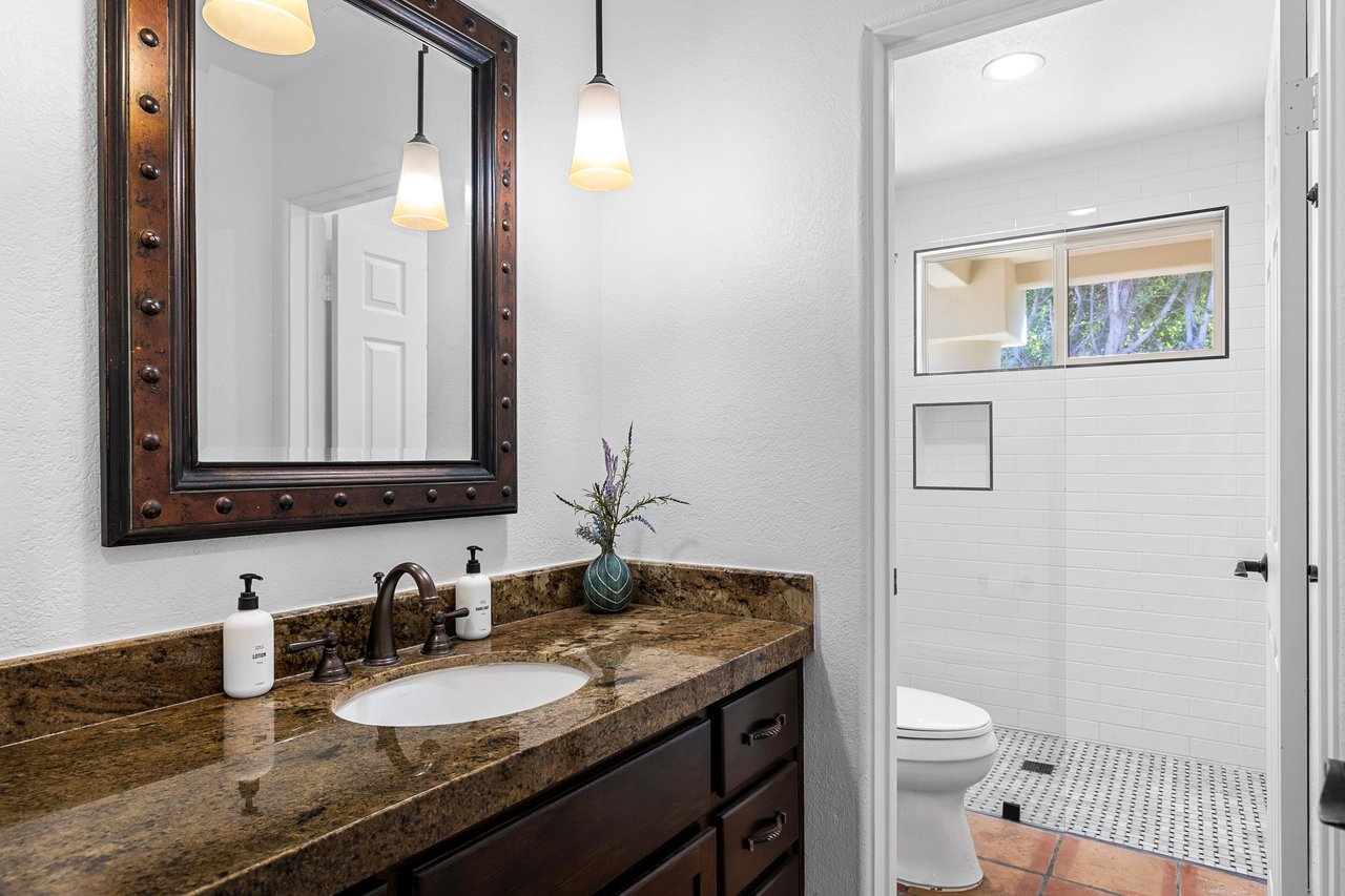 Sparkling guest bathroom