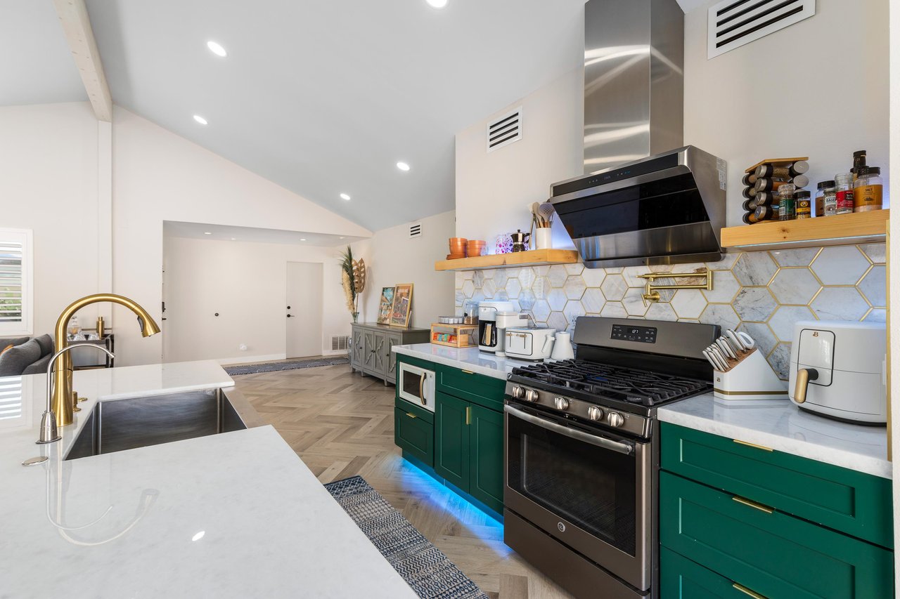 Chefs kitchen at Maison Du Soleil