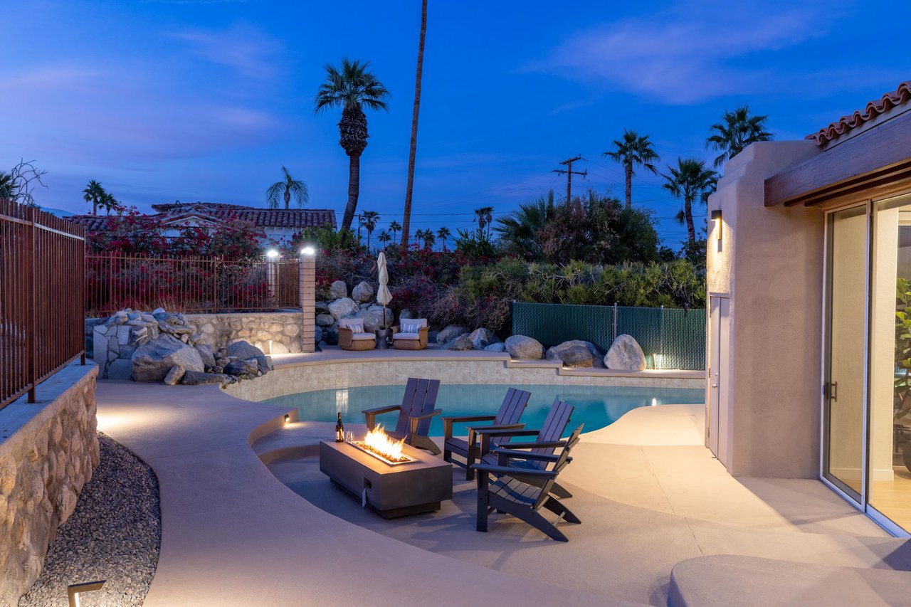 Sit around the firepit with you friends and family