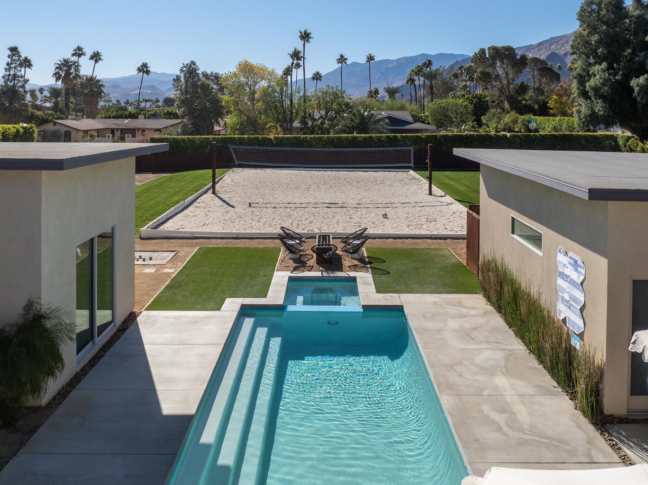 Beautiful mountain views from the gorgeous courtyard