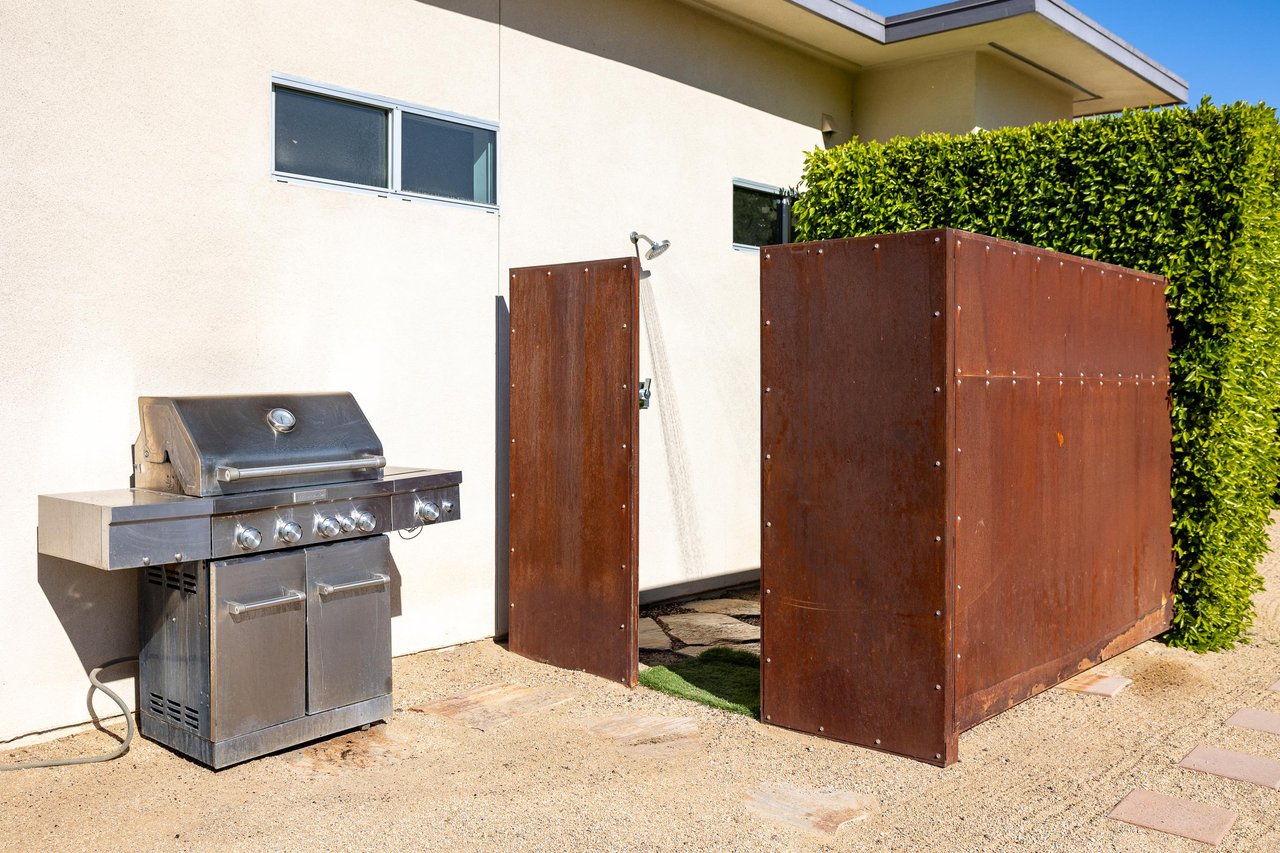 BBQ and Outdoor Shower