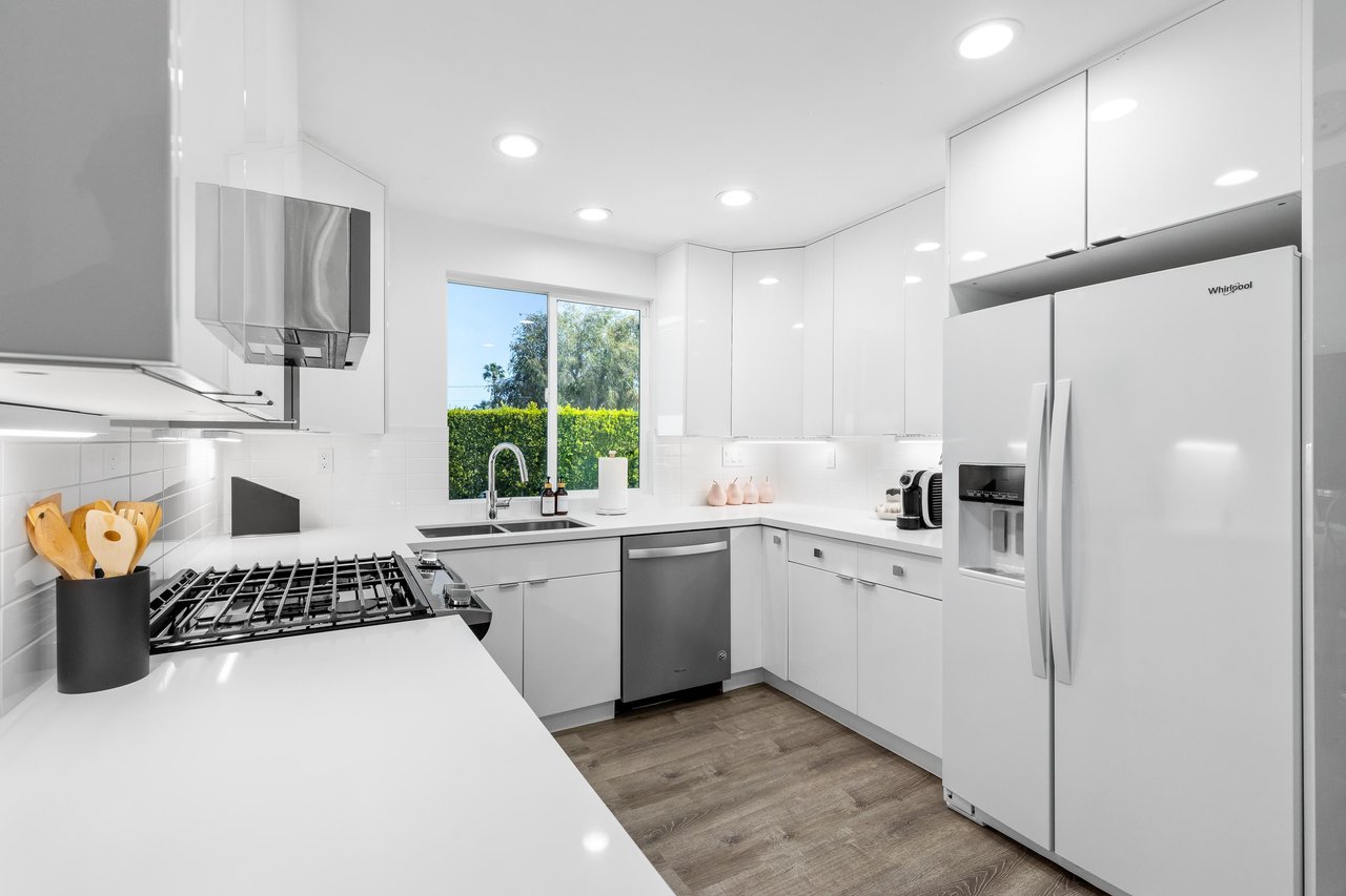 Modern stainless steel appliances