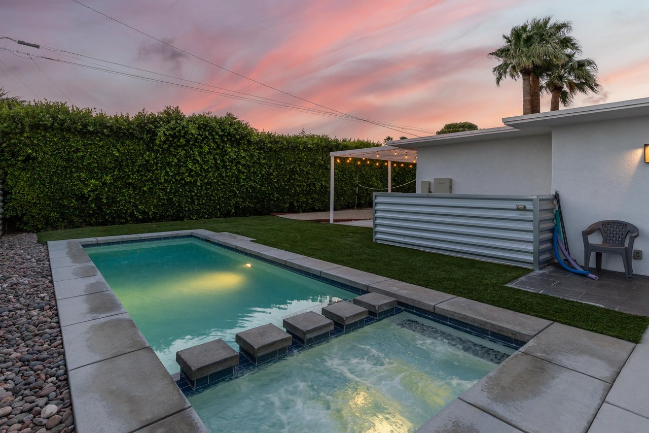 Take a dip in the Spa at sunset