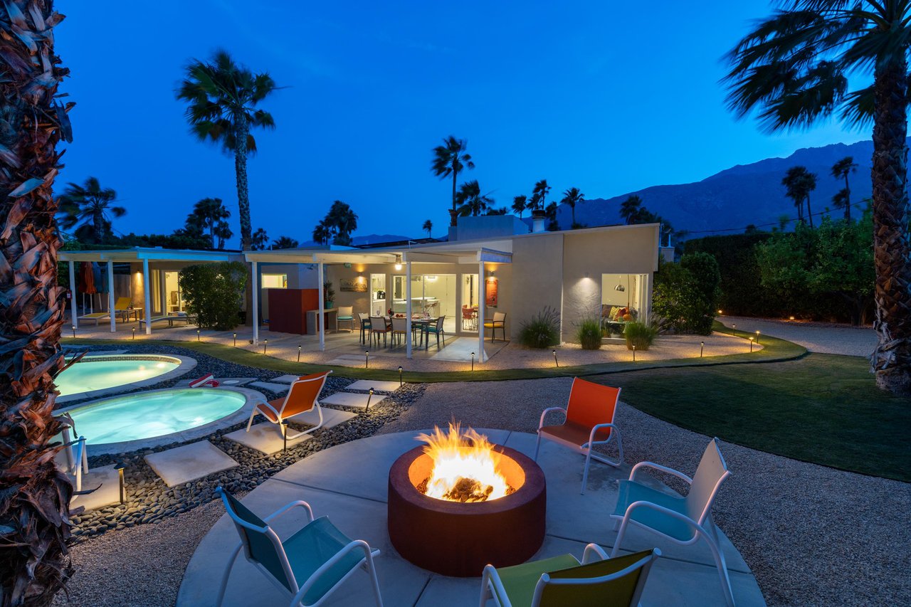 Chat around the fire pit with your friends and family