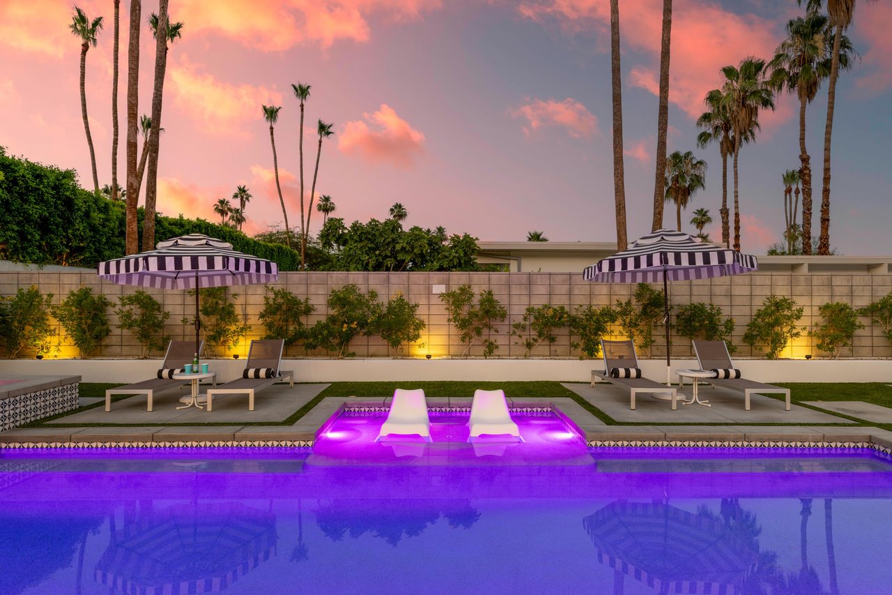 Gorgeous pool, spa and sunsets await