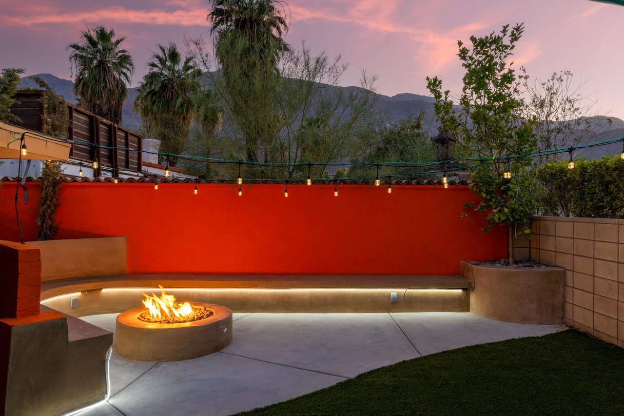 Time for a glass of wine around the firepit