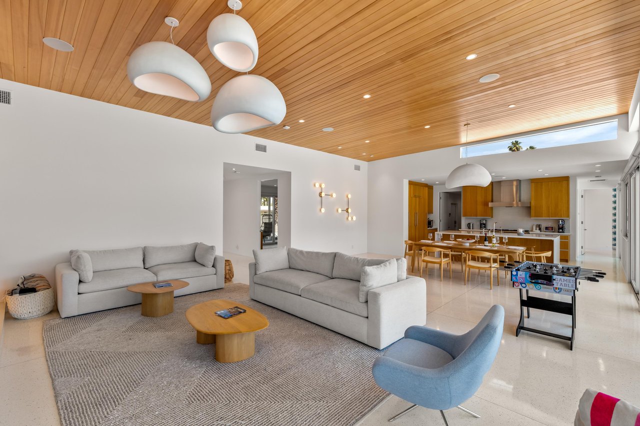 Modern design with comfortable midcentury furniture