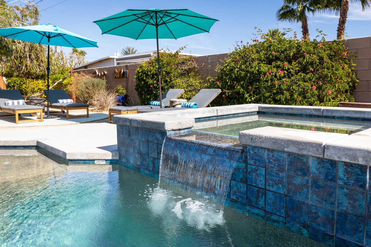 Gorgeous waterfall spa