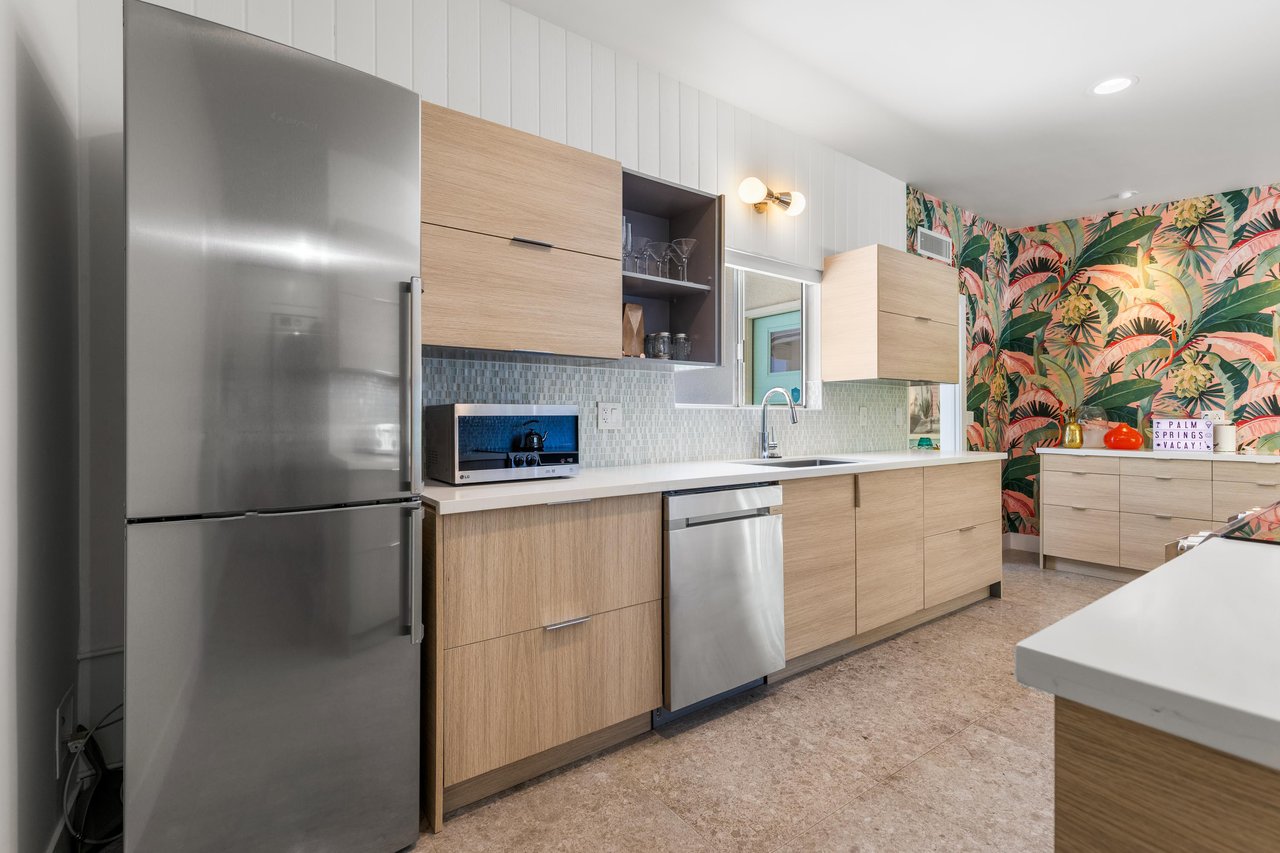 Kitchen with modern appliances and everything you need