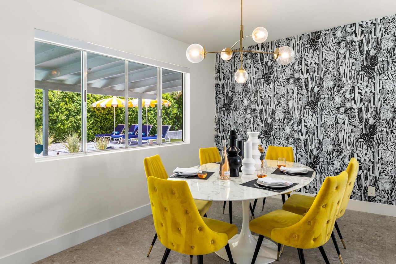 Mid century modern dining room