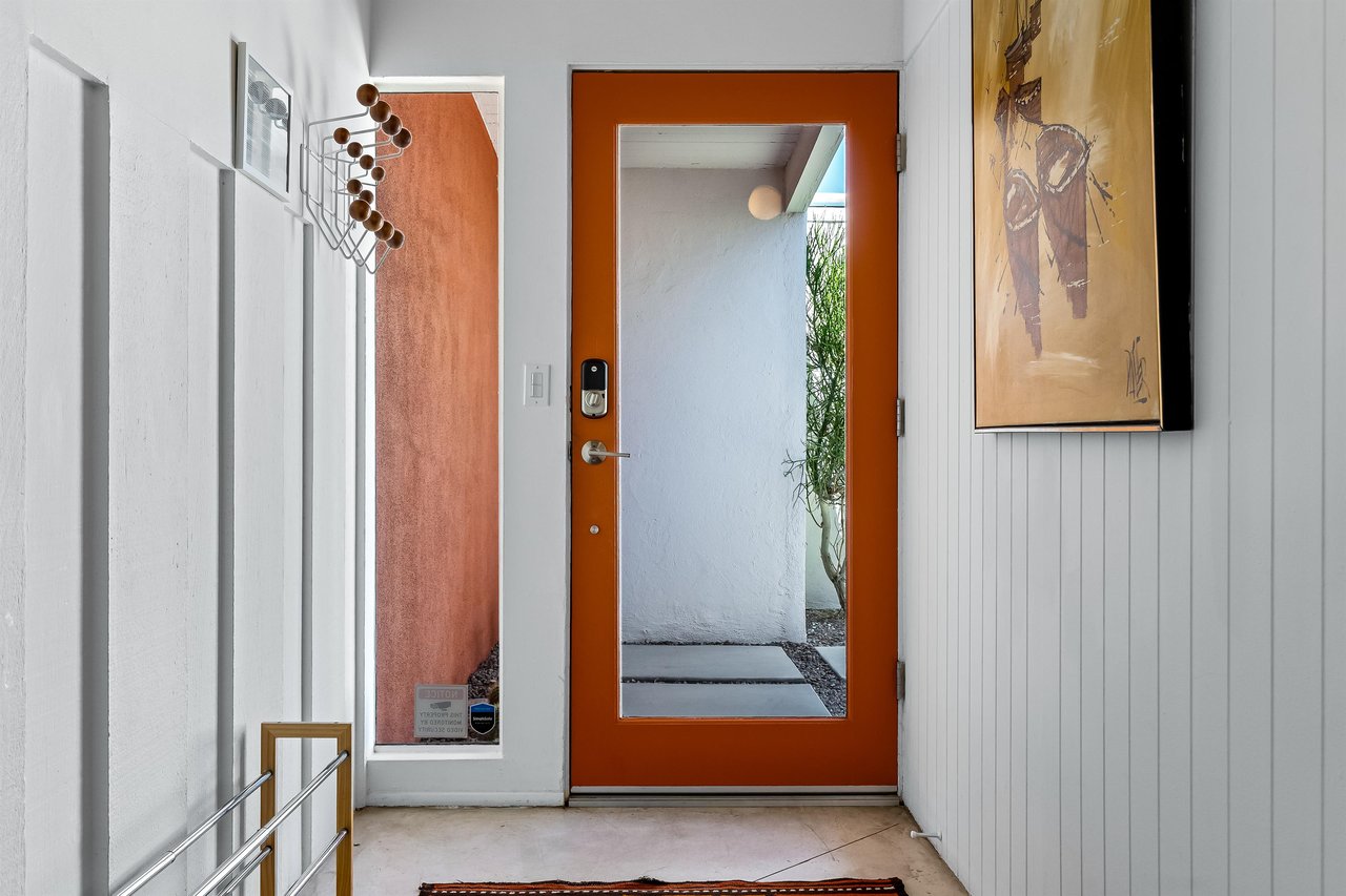 Glass door front entrance