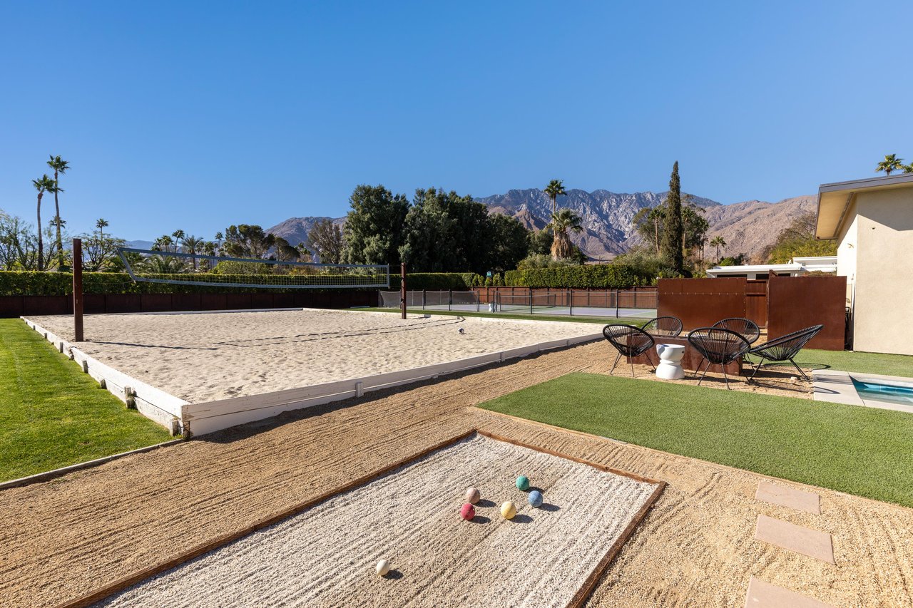 Play a game of Beach Volleyball or Bocce Ball